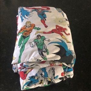 Pottery Barn super hero sheet set twin